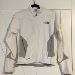 The North Face flight series white coat